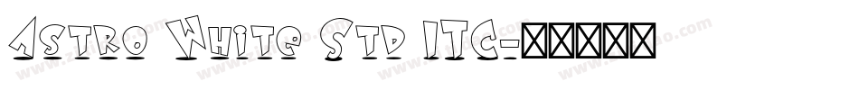 Astro White Std ITC字体转换